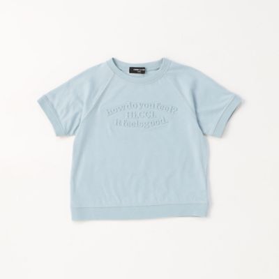 ＜三越伊勢丹/公式＞ COMME CA ISM (Baby & Kids)/コムサイズム (ベビー & キッズ) エンボスロゴTシャツ サックス トップス【三越伊勢丹/公式】