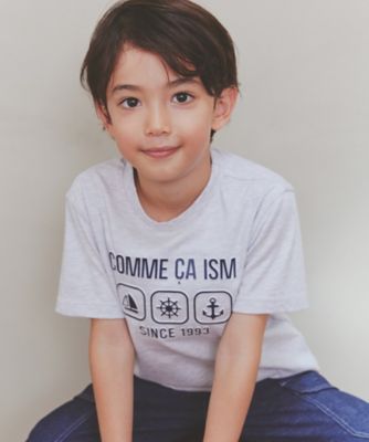 ＜COMME CA ISM (Baby&Kids)＞エンボス　プリント　Ｔシャツ（９８６１ＴＭ０２）
