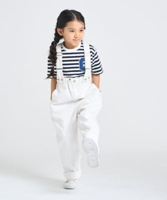 デニムワッペン付き ボーダー半袖Tシャツ（9861TO32
