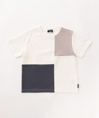 ＜COMME CA ISM (Baby&Kids)＞ブロッキング　半袖　Ｔシャツ（９８６１ＴＯ３４）