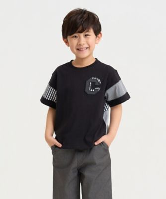 ギンガムチェック 切り替え 半袖Tシャツ（9861TO35） | COMME