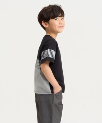 ギンガムチェック 切り替え 半袖Tシャツ（9861TO35） | COMME