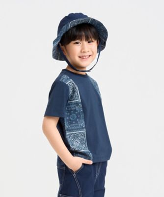 バンダナ柄プリント 切替半袖Tシャツ（9861TO37） | COMME CA