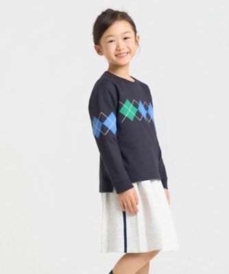 アーガイル長袖Tシャツ（9861TO51） | COMME CA ISM