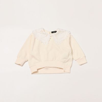 ＜COMME CA ISM (Baby&Kids)＞レース襟付き　長袖プルオーバー（９８６４ＣＡ１３）