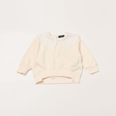 ＜COMME CA ISM(Baby&Kids)＞レース襟付き　長袖プルオーバー（９８６４ＣＡ１３）