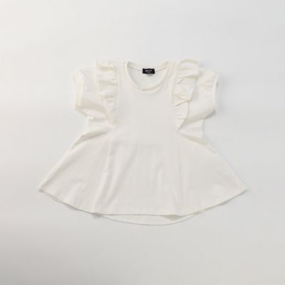 ＜COMME CA ISM (Baby&Kids)＞フリルデザインカットソー（９８６４ＣＣ２５）