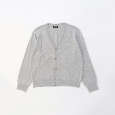 ＜三越伊勢丹/公式＞ COMME CA ISM (Baby & Kids)/コムサイズム (ベビー & キッズ) ベーシック ニット カーディガン グレー トップス【三越伊勢丹/公式】