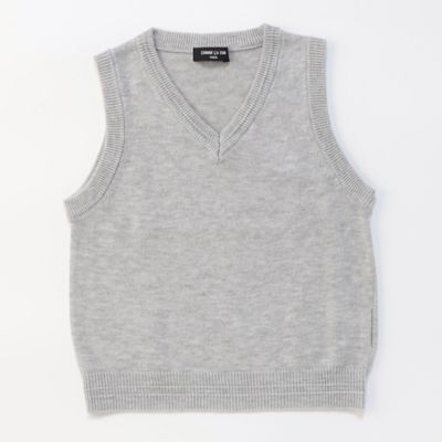 ＜三越伊勢丹/公式＞ COMME CA ISM (Baby & Kids)/コムサイズム (ベビー & キッズ) ベーシック ニット ベスト グレー トップス【三越伊勢丹/公式】