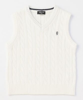 ＜COMME CA ISM (Baby&Kids)＞ケーブル編み　ニットベスト（９８７１ＫＯ１１）