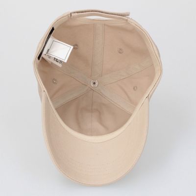 ロゴ ベースボールキャップ　M ベージュ✨紫外線対策　帽子 UVカット ロゴ刺しゅうキャップ（9880RC01） | COMME