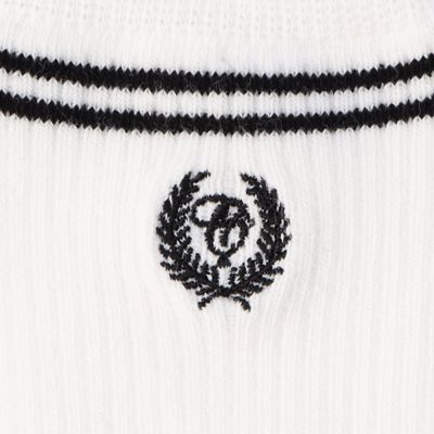 刺しゅう入り　ライン　クルーソックス（９８８３ＱＧ０１）