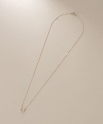 K10ダイヤモンド 馬蹄モチーフ ネックレス