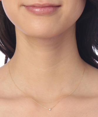 Ｋ１８ダイヤモンド　シークレット留めネックレス小（２００１０７４４１６）