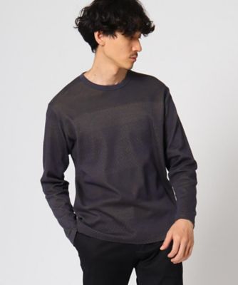 ＜TAKEO KIKUCHI (Men)＞ダブルフェイス　ヘリンボンカットソー（２００１１３４５８９）