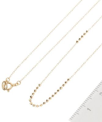 カットビーズ連続ステーション　ロングネックレス（６５ｃｍ）（２００１２５２５２４）