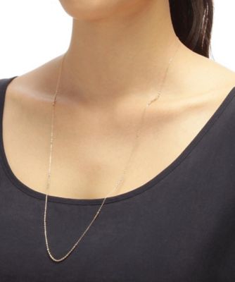 カットビーズ連続ステーション　ロングネックレス（６５ｃｍ）（２００１２５２５２４）