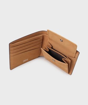 ソフト＆ナチュラル】ミニメッシュ レザー 2つ折り財布