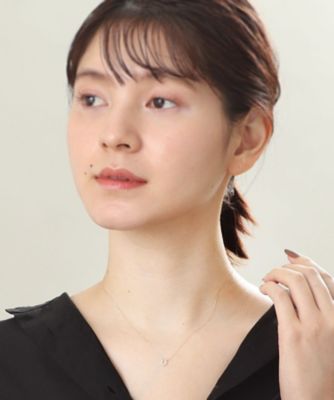 K10ダイヤモンド 馬蹄モチーフ ネックレス
