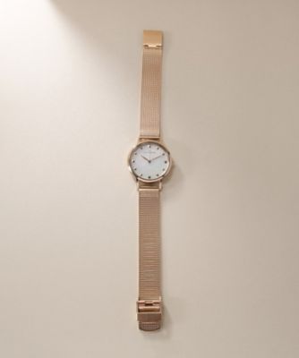 ＲＧラウンドメッシュベルト　ウォッチ（白蝶貝）（２００１４６１０２８）