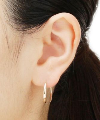 ＜COCOSHNIK (Women)＞甲丸　ひねりフープピアス（大）（２００１４７７４３０）