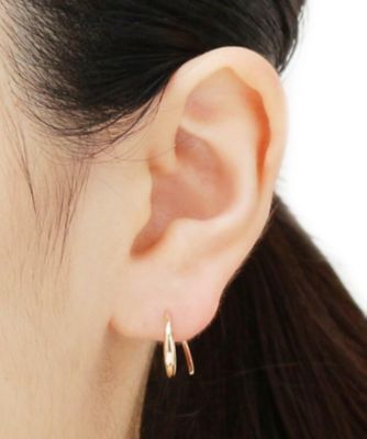 甲丸　ひねりフープピアス（小）（２００１４７７４３１）