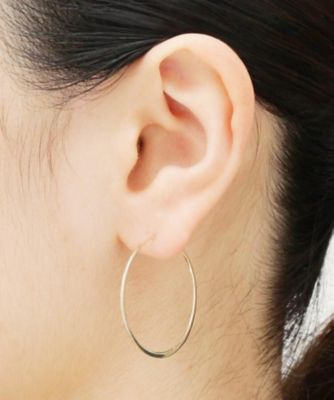 ＜COCOSHNIK (Women)＞角線つぶし　フープピアス（小）（２００１４７７４８０）