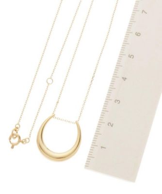 Ｋ１０中空カーブ　ネックレス（大）（２００１４８９１６９）