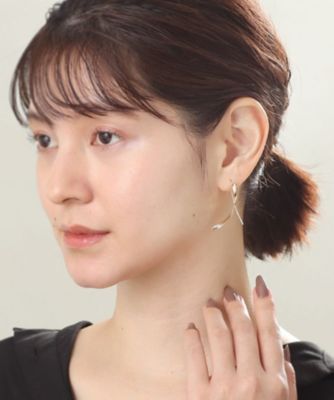 Ｋ１０平板ひねり　クロスフックピアス（２００１４９０５３７）