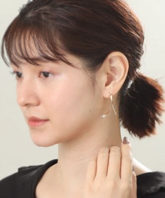 Ｋ１０平板ひねり　クロスフックピアス（２００１４９０５３７）
