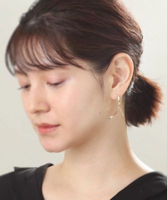 Ｋ１０平板ひねり　クロスフックピアス（２００１４９０５３７）