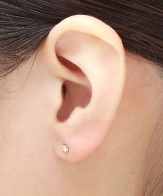 ココ山岡 　ピアス　K18 K18ダイヤモンド アラシパヴェ バーフックピアス（ピアス