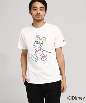 ｄｉｓｎｅｙ ディズニー ｔシャツ 筆記体ロゴ 半袖ｔシャツ ミッキーマウス ２００１５０３９３７ 三越伊勢丹オンラインストア 公式