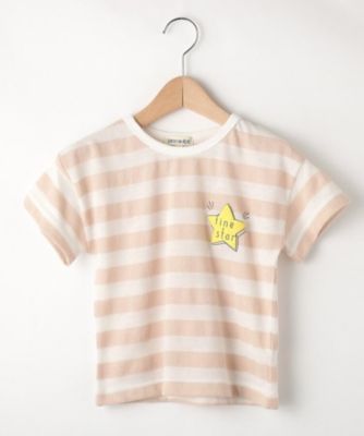 ＜SHOO･LA･RUE (Baby&Kids)＞【８０－１３０ｃｍ】ワッフルボーダー星プリントプルオーバー（２００１５２０３０４）