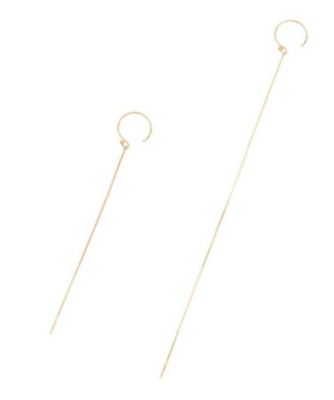 コンパクトチェーン　アシンメトリーフックピアス（２００１５３２４６１）