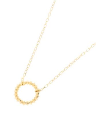 ココシュニック　K10ミラー　カット　ビーズ　ネックレス　YG WG K10ミラーカットビーズ ネックレス（YG×WG）（ネックレス