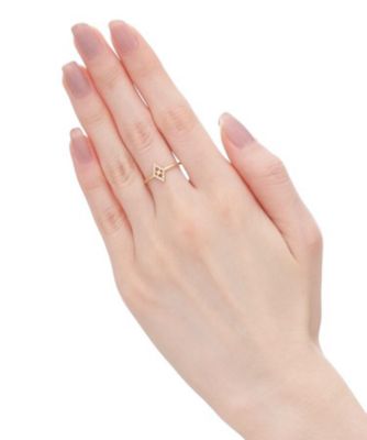Ｋ１８ダイヤモンド　ひし形取り巻き　リング（２００１５４２３７４）
