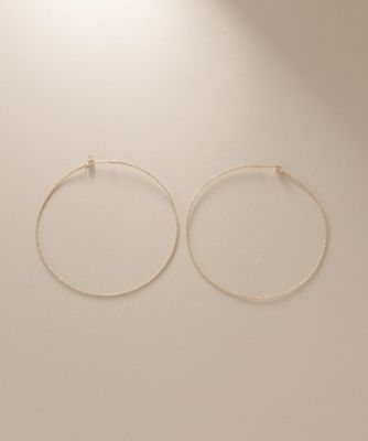Ｋ１０カット丸線　フープピアス（大）（２００１５４８６７８）