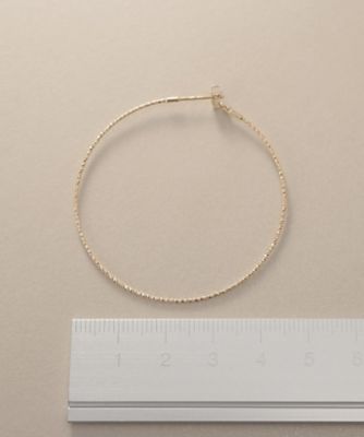 Ｋ１０カット丸線　フープピアス（中）（２００１５４８６７９）