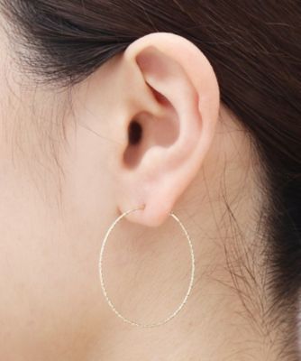 Ｋ１０カット丸線　フープピアス（小）（２００１５４８６８１）