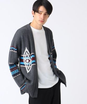 ｐｅｎｄｌｅｔｏｎ ｆｏｒ ｔｋ ｔａｋｅｏ ｋｉｋｕｃｈｉ ネイティブ柄ニットカーディガン ２００１５５０５８６ 三越伊勢丹オンラインストア 公式
