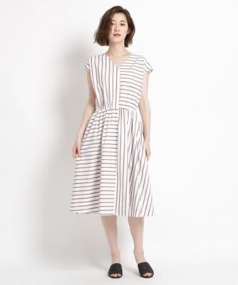 ｌサイズあり 洗える ストライプワンピース ２００１５５９５１９ 三越伊勢丹オンラインストア 公式