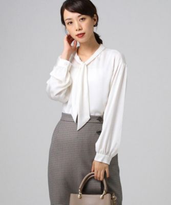 洗える サテンボウタイブラウス ２００１５６２７１７ 三越伊勢丹オンラインストア 公式