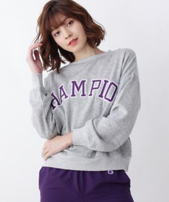 ＜GROVE(Women)＞【ＷＥＢ限定】Ｃｈａｍｐｉｏｎ　ロゴ入りスウェットプルオーバー（２００１５６８８６５）