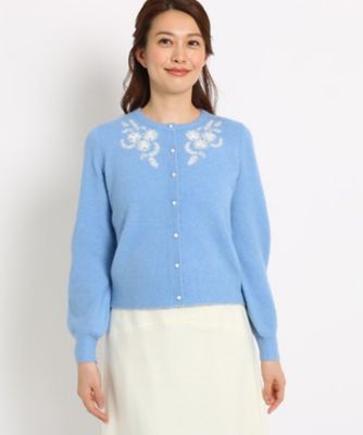 ビーズ刺繍ニットカーディガン ２００１５７４５１８ 三越伊勢丹オンラインストア 公式