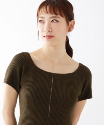 Ｙ字ダブルバー　スライドネックレス（２００１５７８５０１）