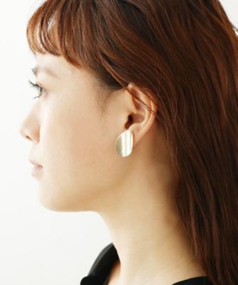 Ｋ１０オーバルプレート　イヤリング小（２００１５７８５２９）