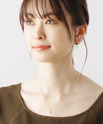 Ｋ１８ダイヤモンド　クラスター取巻きネックレス　大（２００１５９９５６９）