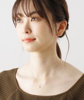 Ｋ１８ダイヤモンド　クラスター取巻きネックレス　小（２００１５９９５７０）