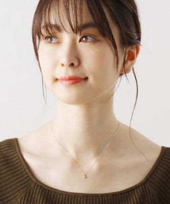 Ｋ１８ダイヤモンド　クラスター取巻きネックレス　小（２００１５９９５７０）